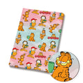 Retro Orange Cartoon cat polyCotton Fabric - Half Yard (18” x 55”) 90455
