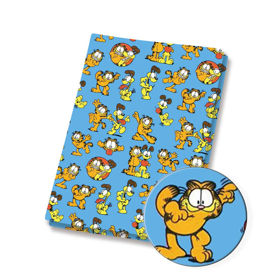 Garfield retro cat cartoon polyCotton Fabric Half Yard (18” x 55”) 3984