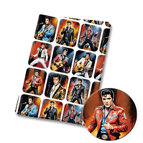 Elvis Polycotton Fabric - Half Yard (18” x 55”) 12185