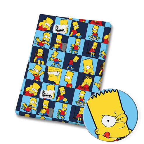 Yellow Cartoon Family Polycotton Fabric - Half Yard (18” x 55”) 36273