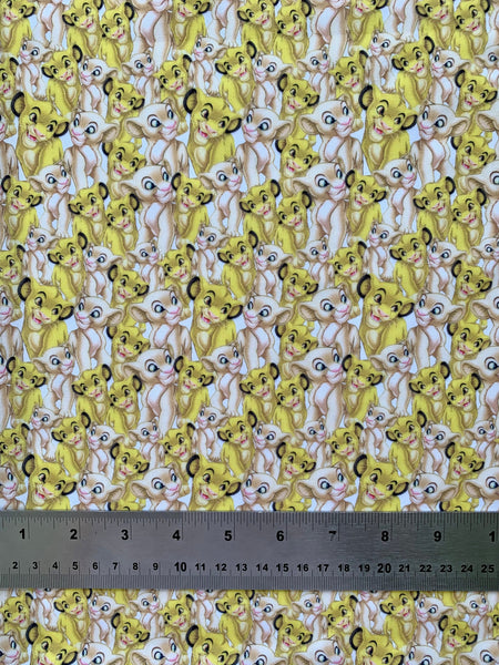 Offcut Lion King Polycotton Fabric