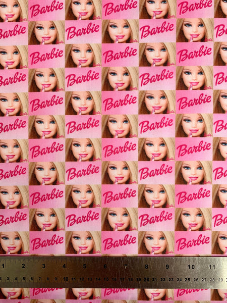 Offcut Barbie Polycotton Fabric