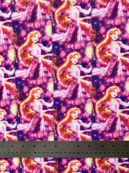 Offcut Rapunzel Lanterns Polycotton Fabric