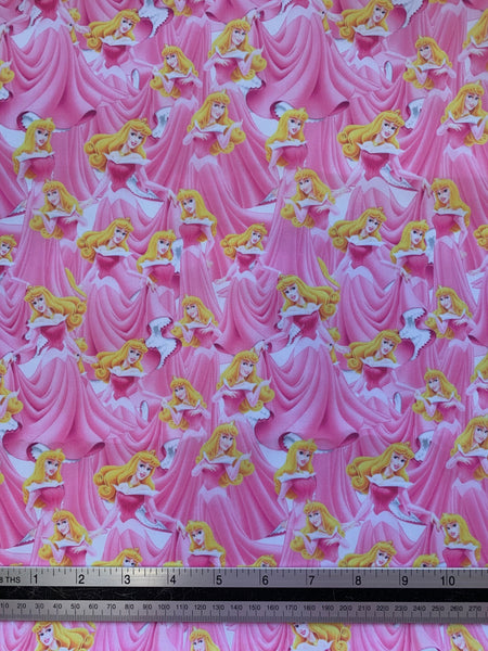 Offcut Princess Aurora Polycotton Fabric