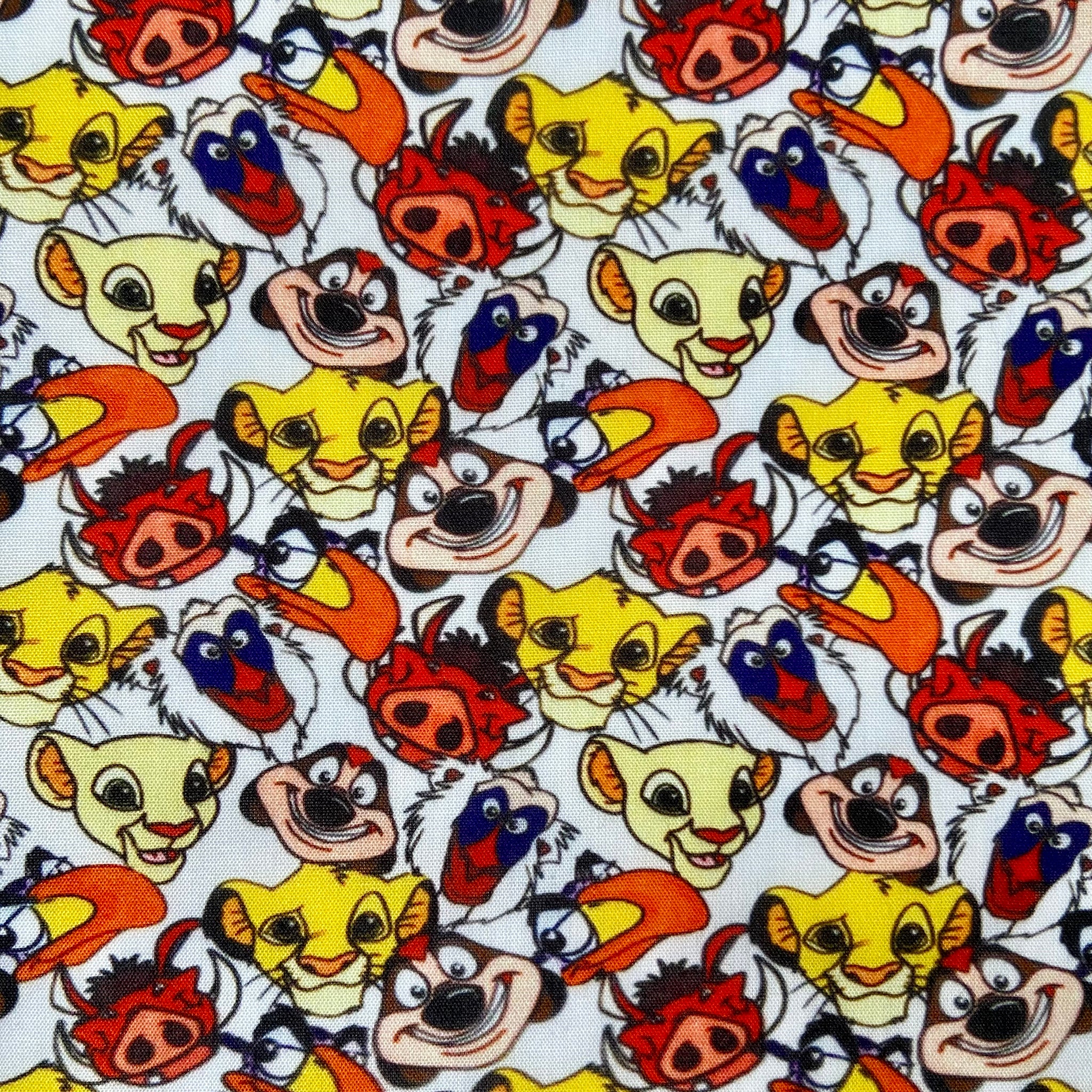 Offcut Lion King Polycotton Fabric