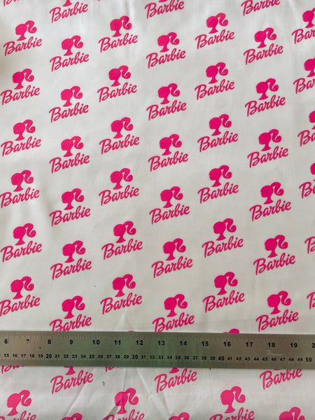 Offcut Barbie Polycotton Fabric