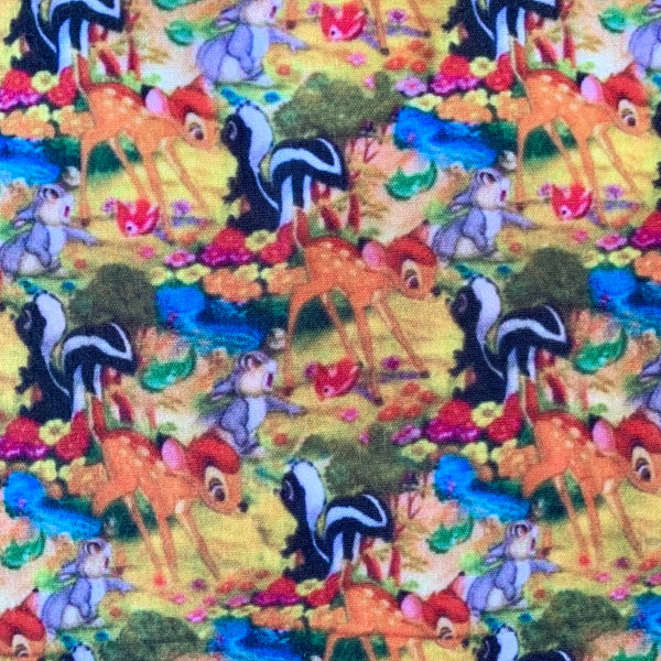 Offcut Bambi Polycotton Fabric