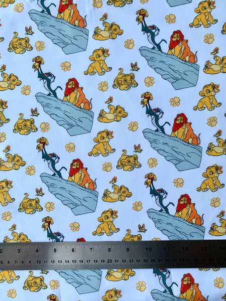 Offcut Lion King Polycotton Fabric