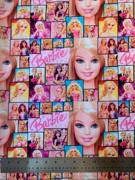 Offcut Barbie Polycotton Fabric