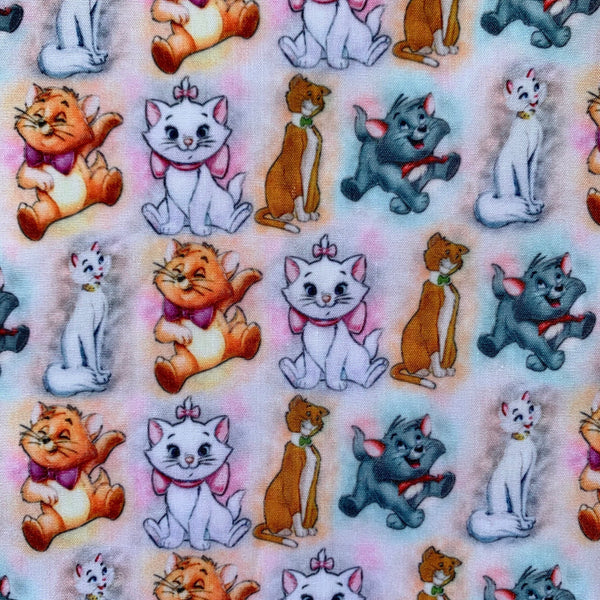 Offcut Aristocats Polycotton Fabric