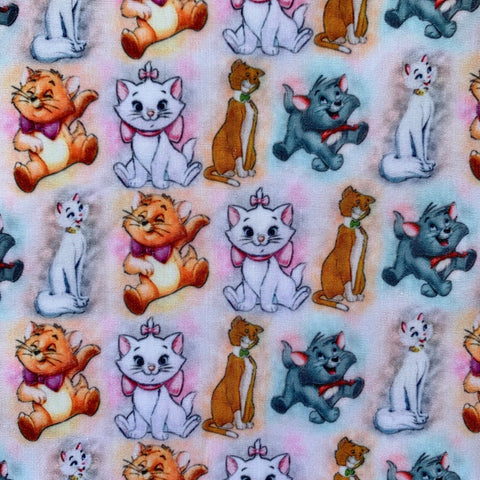 Offcut Aristocats Polycotton Fabric