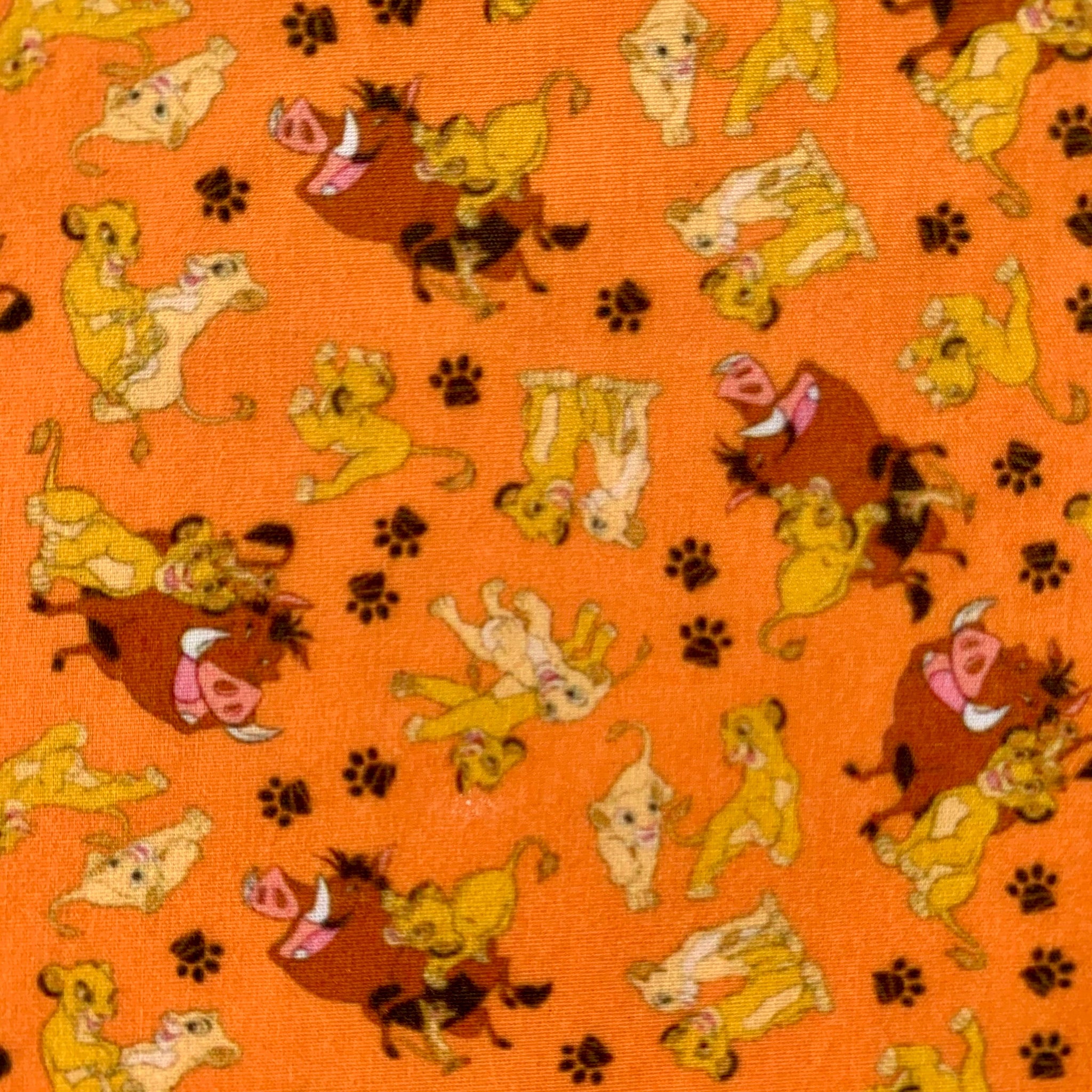 Offcut Lion King Polycotton Fabric