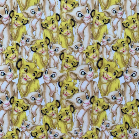 Offcut Lion King Polycotton Fabric