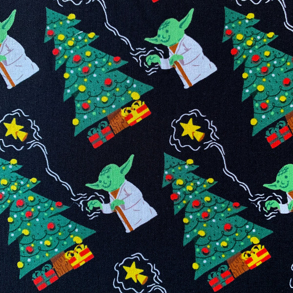 Christmas Yoda Fabric