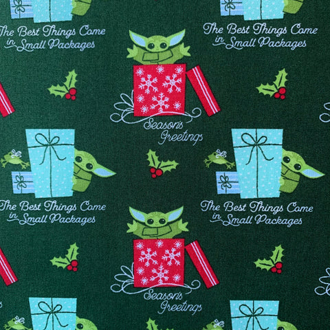 Christmas Grogu Fabric