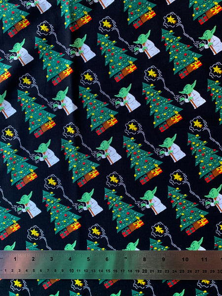 Christmas Yoda Fabric