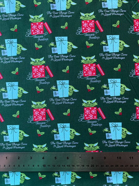 Christmas Grogu Fabric