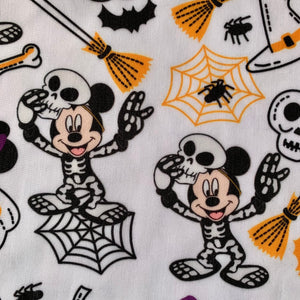 Halloween Mickey Polycotton Fabric