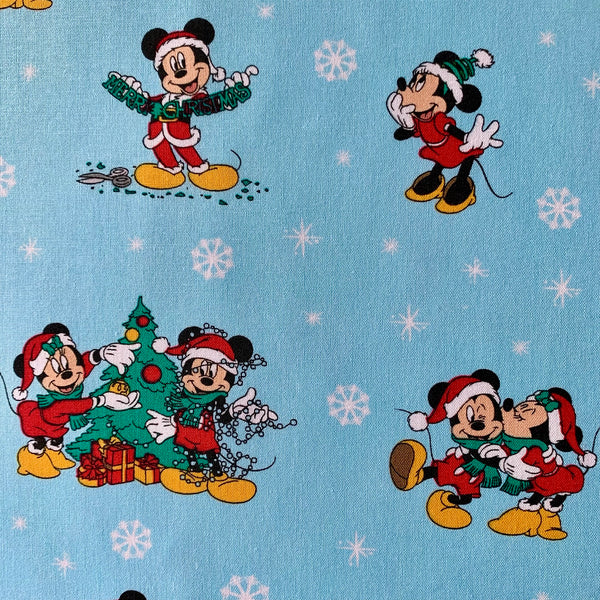 Disney Mickey and Minnie Christmas Fabric