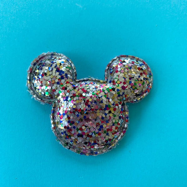 Mickey Head Glitter Fabric Shape