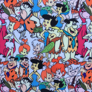 Offcut Flintstones Polycotton Fabric