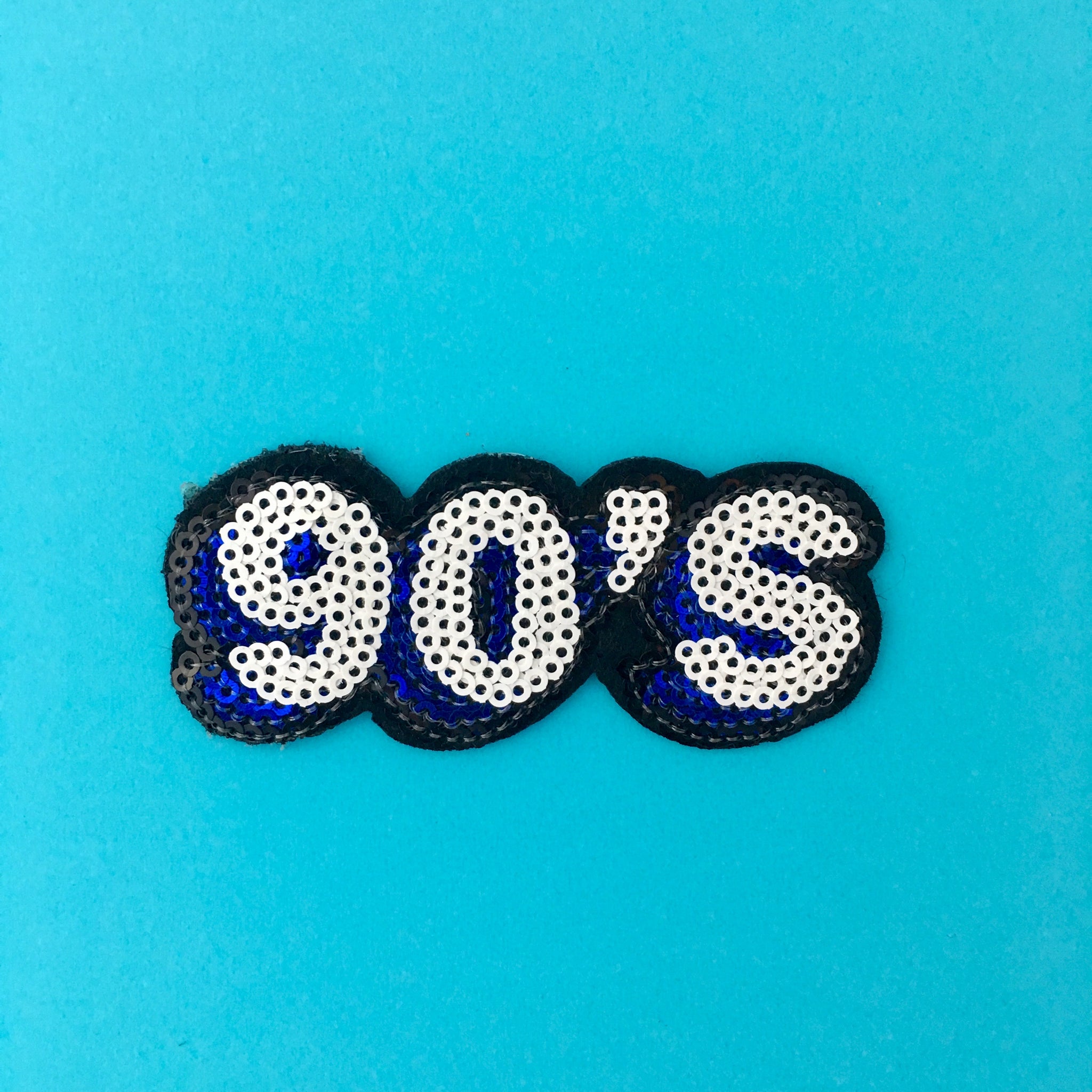 90s Sequin Embroidered Patch