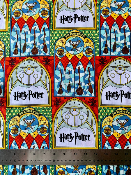 Quidditch Stained Glass Fabric