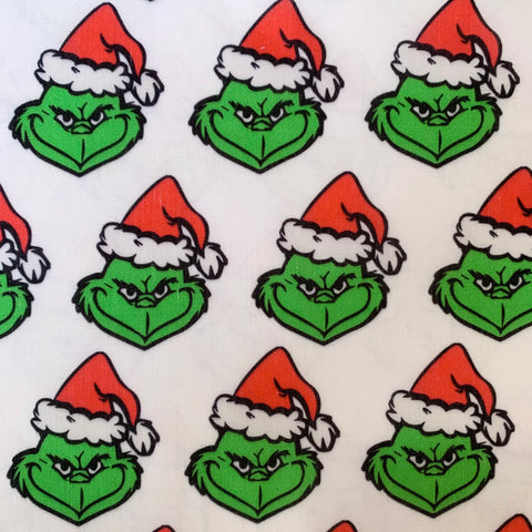 Grinch Polycotton Fabric