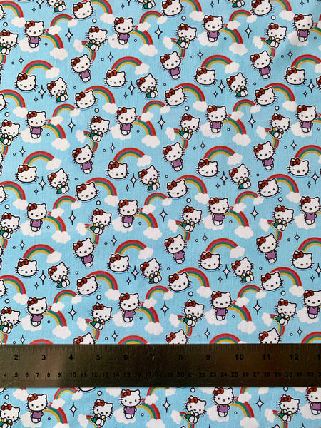 Hello Kitty Rainbow Fabric