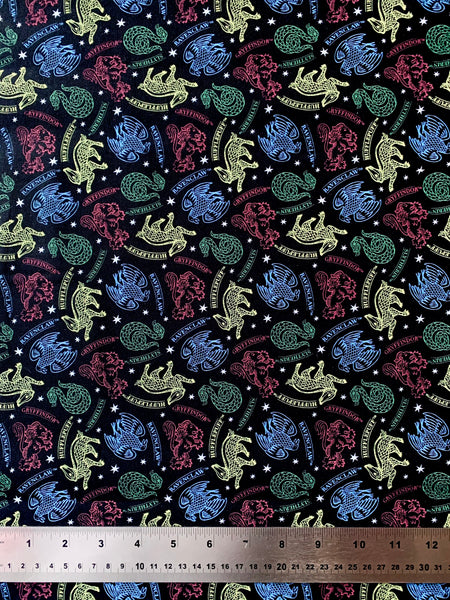 Hogwarts Houses Fabric