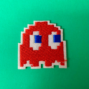 Pacman Ghost Embroidered Patch