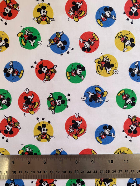 Disney Mickey Mouse Circles Fabric