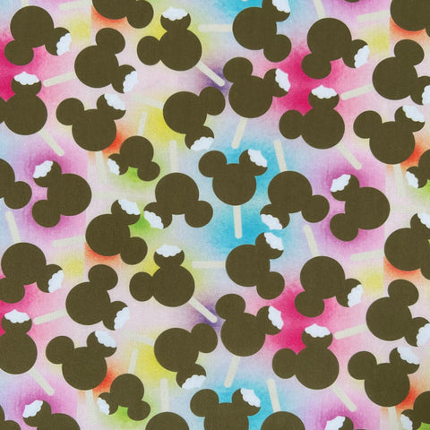 Mickey Ice Cream Polycotton Fabric