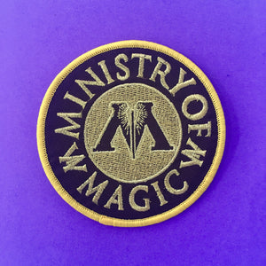 Glitter Ministry of Magic Embroidered Patch