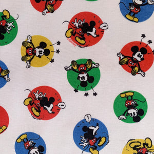 Disney Mickey Mouse Circles Fabric