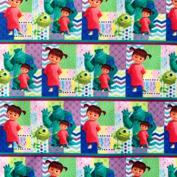 Monsters Inc Polycotton Fabric