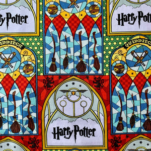 Quidditch Stained Glass Fabric