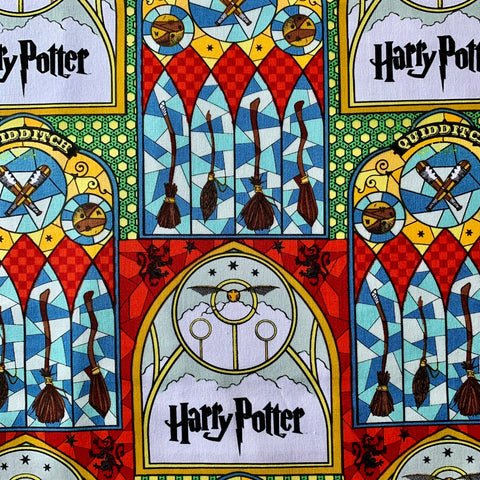 Quidditch Stained Glass Fabric