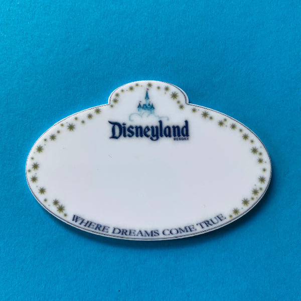 Jumbo Cast Member Name Badge Flat Back