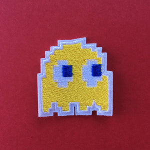 Pacman Ghost Embroidered Patch