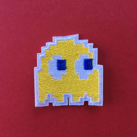 Pacman Ghost Embroidered Patch