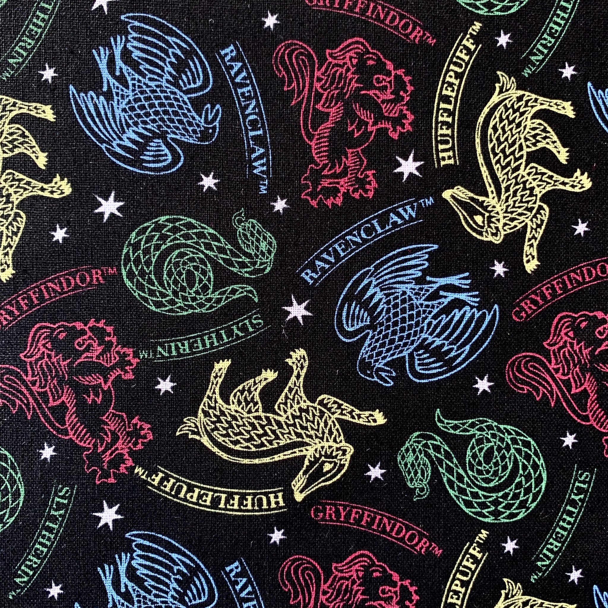 Hogwarts Houses Fabric