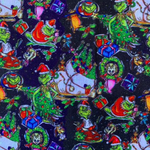 Grinch Polycotton Fabric