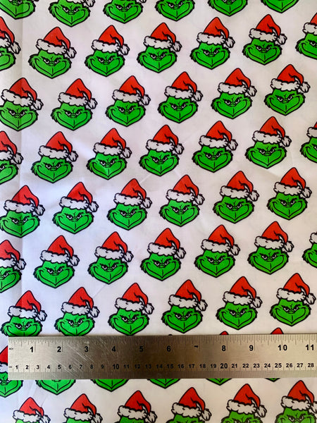 Grinch Polycotton Fabric