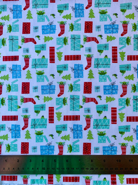 Grogu Christmas Fabric