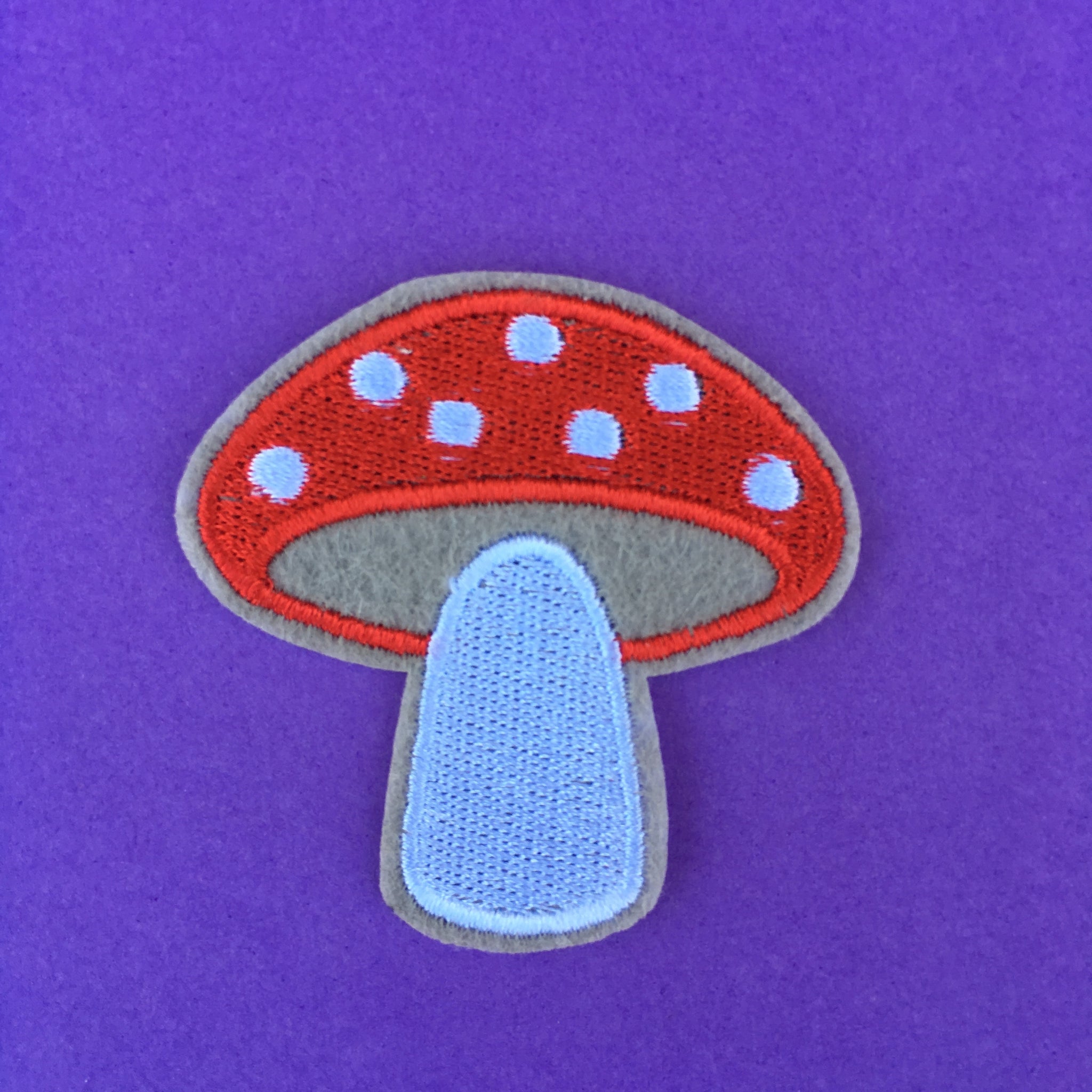 Toadstool Embroidered Patch