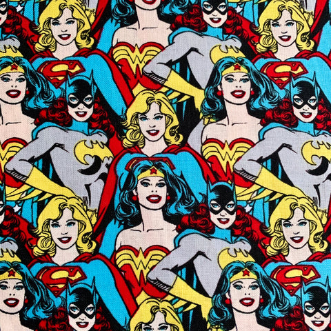 WonderWoman, Supergirl, Batgirl Fabric