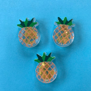 Mini Pineapple Sequin Shaker Flat Backs