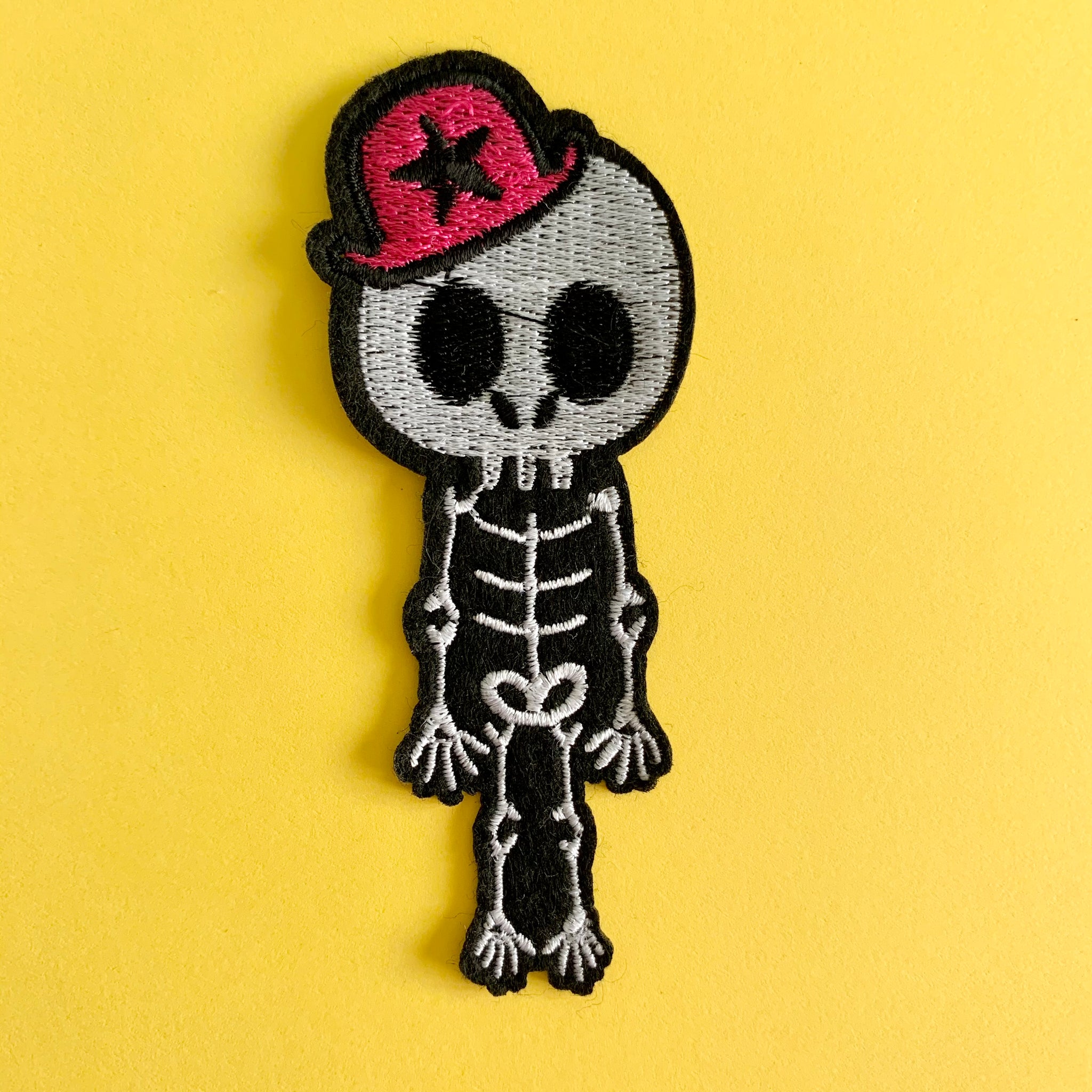 Girl Skeleton Embroidered Patch