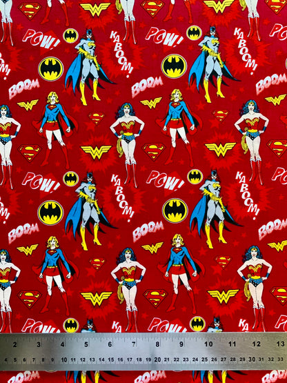 Wonder Woman and friends Fabric